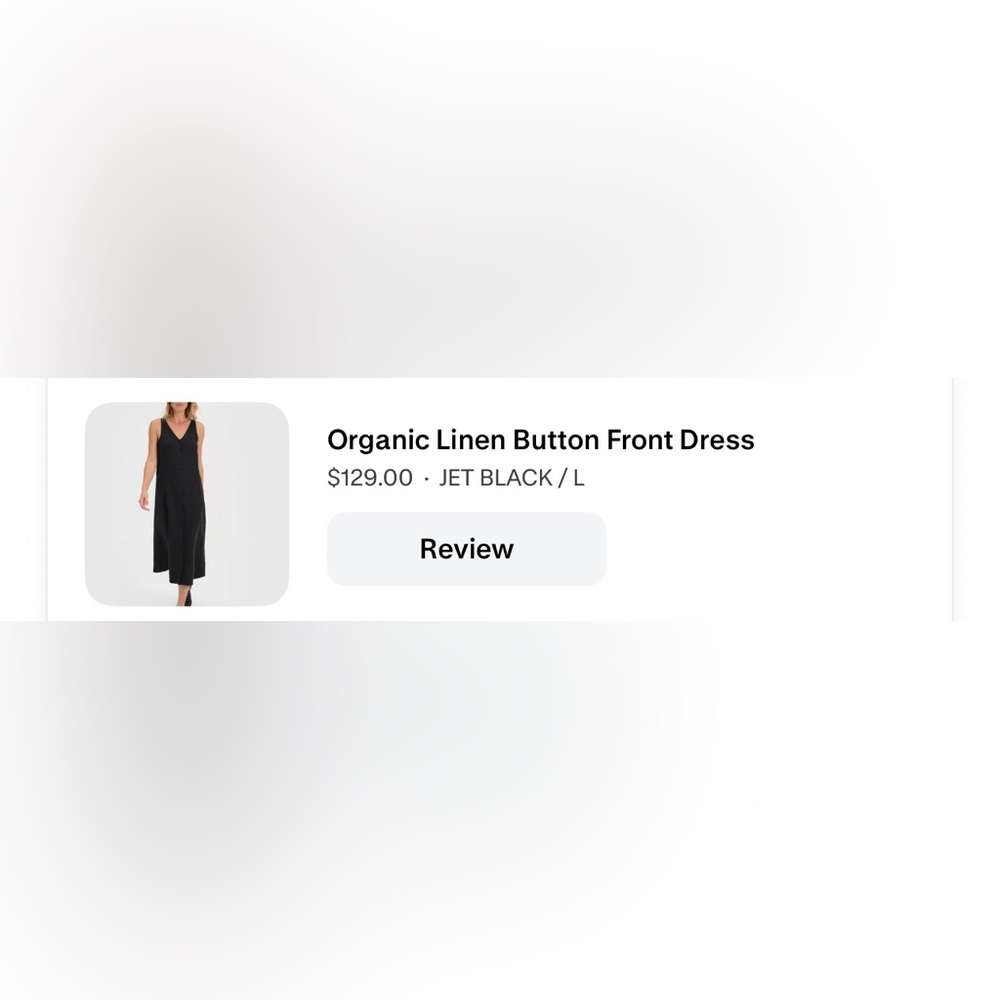 Mate the label brand - Jet Black Linen Button-Up dress L